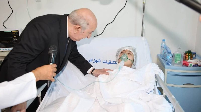 Le Président Tebboune au chevet des blessés de l’incendie de Mohammadia : « Tous les moyens » sont mobilisés