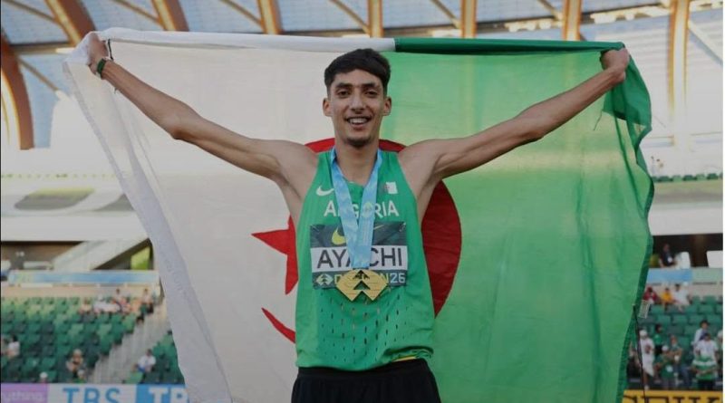 Championnat du monde l’athlétisme U20 : Younes Ayachi, champion du monde du saut en hauteur